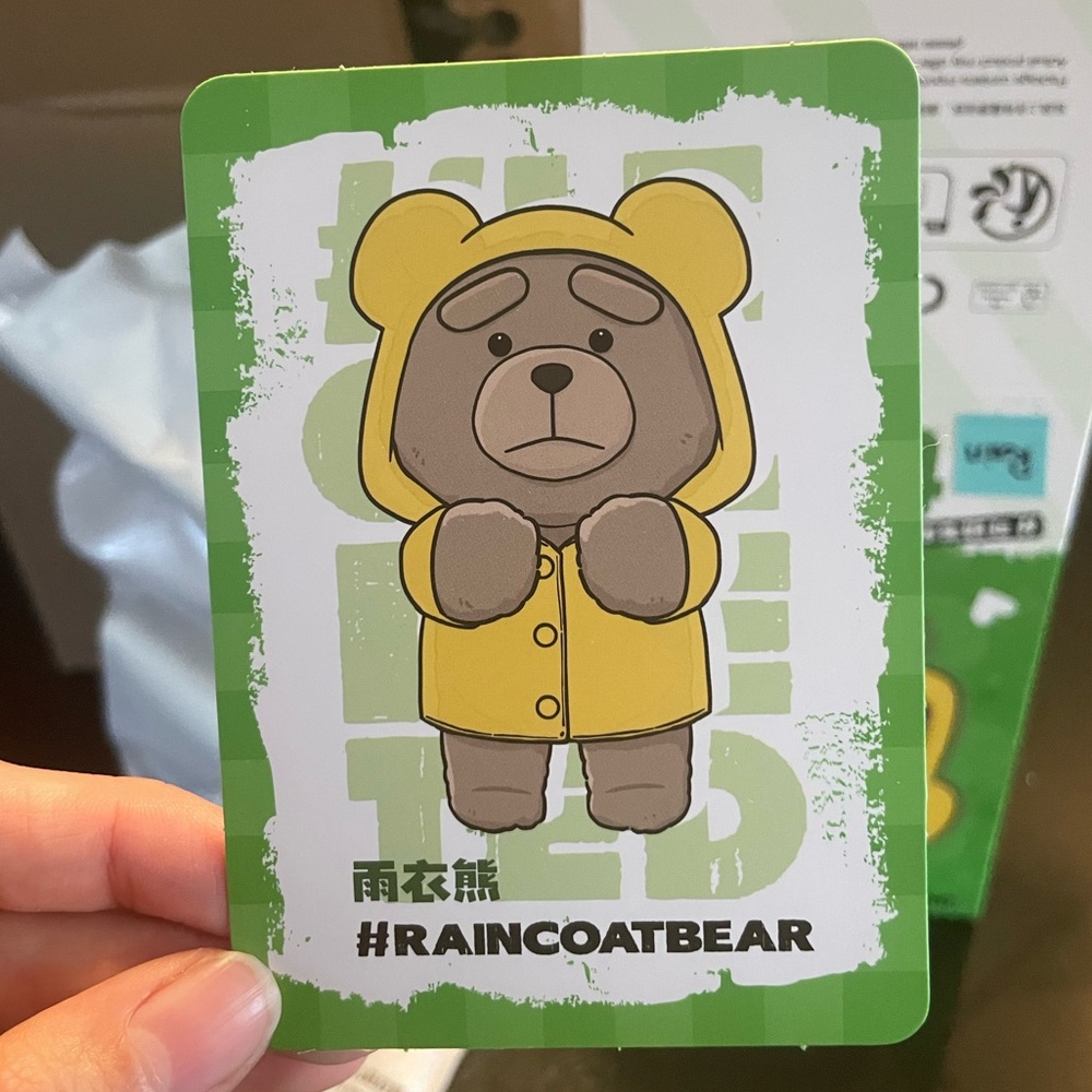 POPMART TED 2 Raincoat Bear Plush